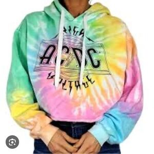 AC/DC Cropped Hoodie